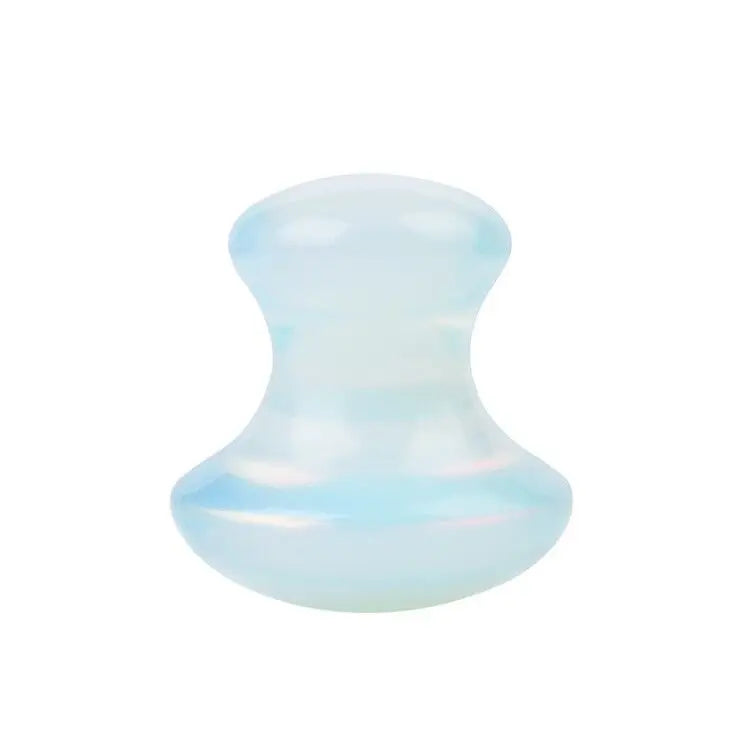 Natural Rose Quartz Stone Jade Mushroom Gouache Scraper Facial Massage Stone Face Massager Gua Sha Board Face Lifting Tools
