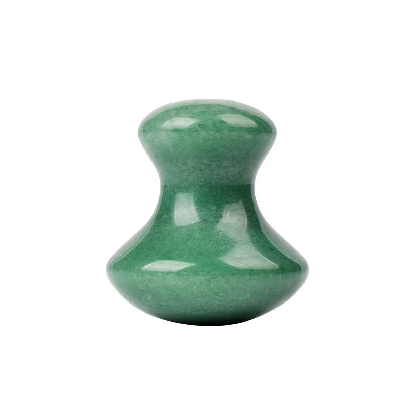 Natural Rose Quartz Stone Jade Mushroom Gouache Scraper Facial Massage Stone Face Massager Gua Sha Board Face Lifting Tools