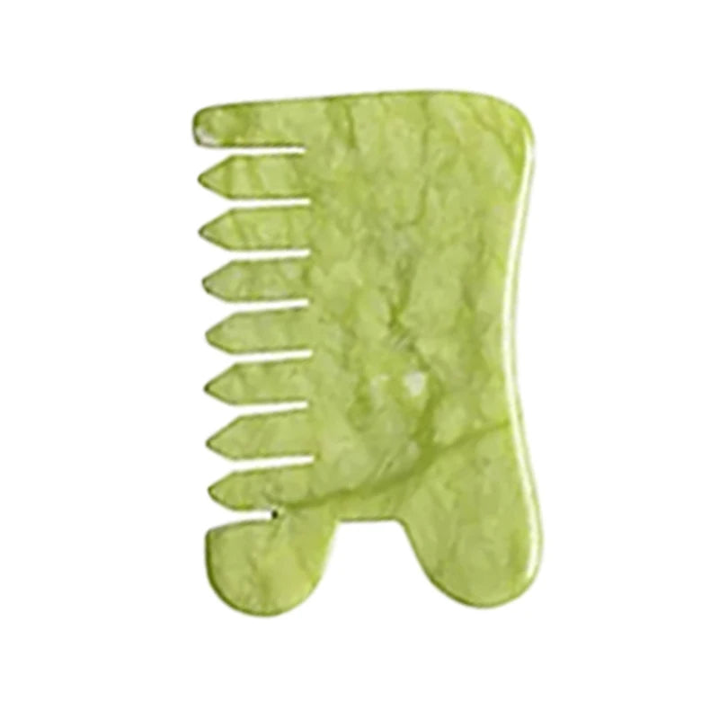 Natural Green Xiuyu Gua Sha Board Jade Stone Massager For SPA Acupuncture Body Scraping Gouache Scraper Facial Beauty Tool