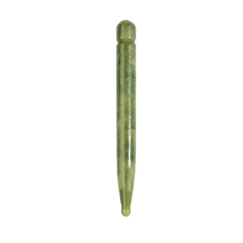 Natural Green Xiuyu Gua Sha Board Jade Stone Massager For SPA Acupuncture Body Scraping Gouache Scraper Facial Beauty Tool