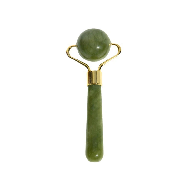 Natural Jade Ball Face Roller Gua Sha Scraper Massager Facial Eye Beauty Massager Roller Face Lifting Wrinkle Remover Skin Care