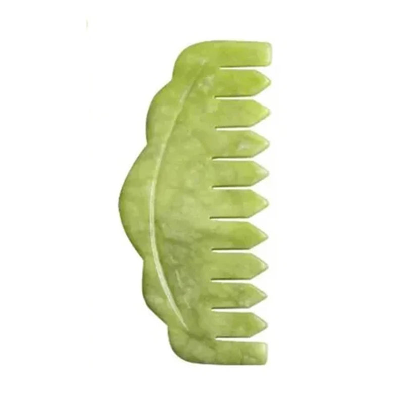 Natural Green Xiuyu Gua Sha Board Jade Stone Massager For SPA Acupuncture Body Scraping Gouache Scraper Facial Beauty Tool