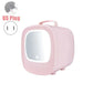 6L Mini Car Refrigerator Mirror Surface Fridge Car Home Dual-use Beauty Refrigerator Facial Mask Cosmetics Cooler With LED Light