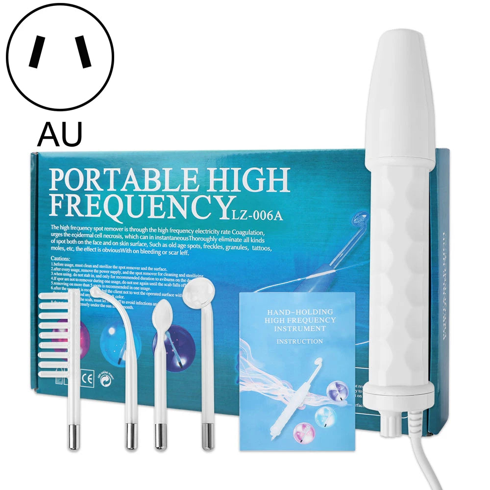 High Frequency Skin Therapy Wand Machine Portable Handheld for Acne Massage Skin Rejuvenation Tightening Wrinkle Reducing Tool
