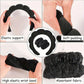 3 Piece Luxury Fiber Spa Headband and Wristband Set - Soft and Comfortable - Face Wash, Makeup Women's Hair Accessories Set
