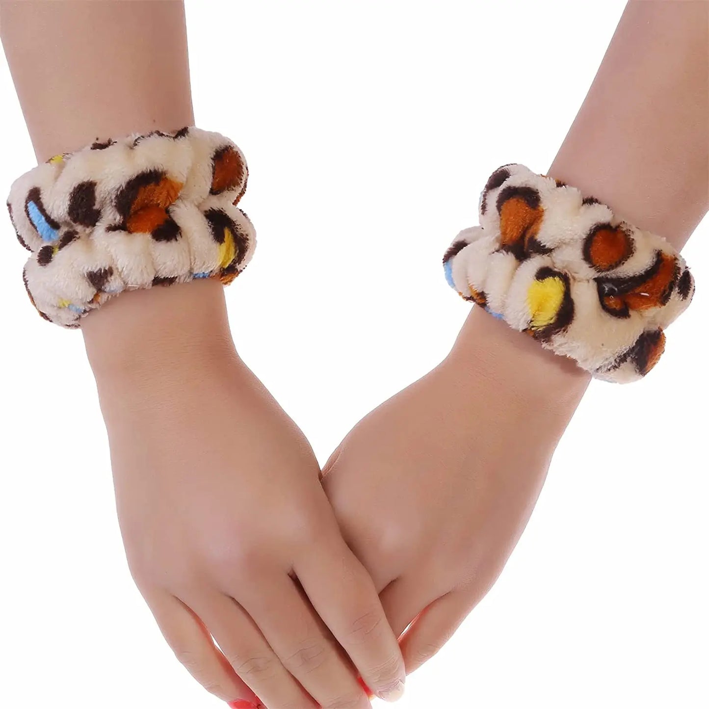 2pcs Wrist Spa Washband Microfiber Wrist Wash Towel Band Wristband for Washing Face Absorbent Wrist Sweatband Headbands
