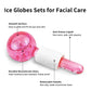 Hot Selling Skin Ice Globes Rose Gold Cooling Facial Ice Globes Beauty Roller Stainless Steel Magic Metal Cold Therapy Hand Held