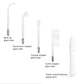 Portable  High Frequency Facial Machine Mushroom Tongue Bend Comb Tube Electrotherapy Physiotherapy Anti-inflammatory Device