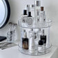 360° Rotatable Desktop Cosmetic Rack Bathroom Shelf Large-capacity Perfume Aromatherapy Skin Care Product Storage Rack Organizer