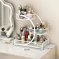 1pc Lightweight Varnished Metal Makeup Storage Rack - No - Installation, Ideal for Vanity Countertop, for Lipstick & Skincare