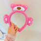 Cute cartoon frog headband women wash face hair accessories autumn and winter plush children daily need gift headband