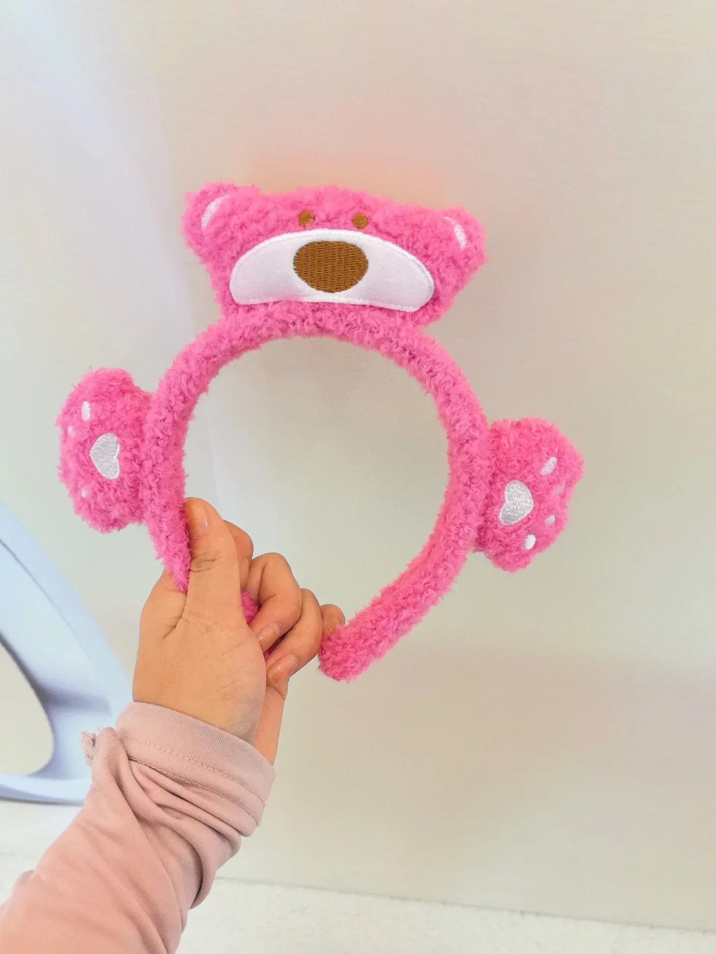 Cute cartoon frog headband women wash face hair accessories autumn and winter plush children daily need gift headband