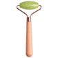 Home Use Single Jade Massage Roller with Wooden Handle and Jade Handle Barbed Xiuyan Jade Facial Massage Roller