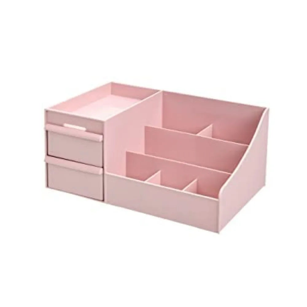 White New Drawer Makeup Storage Box Dormitory Finishing Plastic Shelf Cosmetics Skin Care Dressing Table Desktop