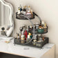 1pc Lightweight Varnished Metal Makeup Storage Rack - No - Installation, Ideal for Vanity Countertop, for Lipstick & Skincare