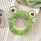 Cute cartoon frog headband women wash face hair accessories autumn and winter plush children daily need gift headband