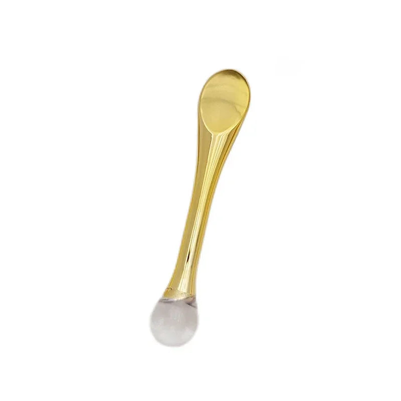 1pc Eye Cream Applicator Spoon Roller Transparent Massage Stick Cosmetic Spatulas Wrinkle Facial Mask Skin Care Plastic Spoon