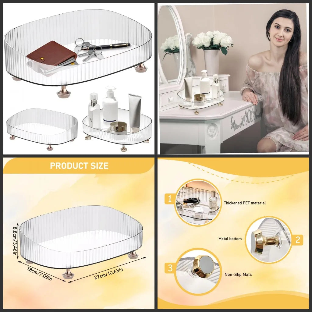 White New Drawer Makeup Storage Box Dormitory Finishing Plastic Shelf Cosmetics Skin Care Dressing Table Desktop