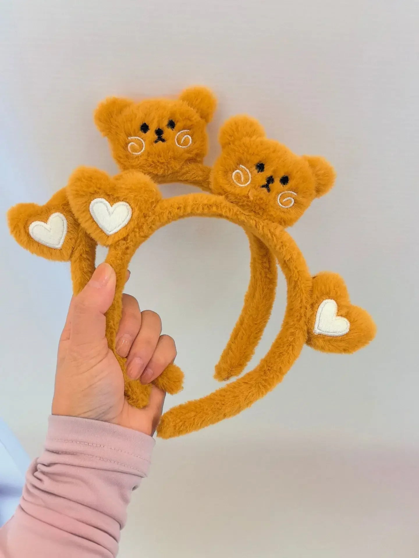 Cute cartoon frog headband women wash face hair accessories autumn and winter plush children daily need gift headband