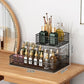 1pc Lightweight Varnished Metal Makeup Storage Rack - No - Installation, Ideal for Vanity Countertop, for Lipstick & Skincare