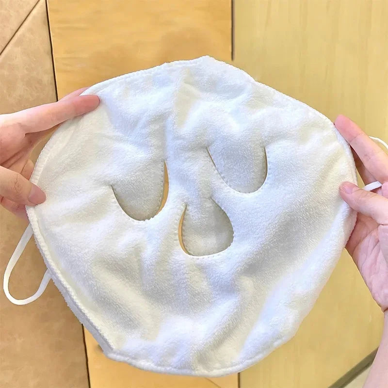 Skin Care Mask Cotton Hot Compress Towel Wet Compress Steamed Face Towel Opens Skin Pore Clean Hot Compress