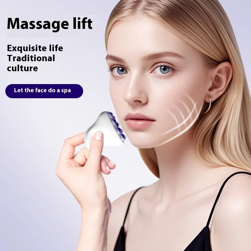 Jade Roller Face Roller Massager Ice Roller Guasha Facial 360 Degree Rotate Massage Eyes Cheeks Forehead Neck Lift and Firm
