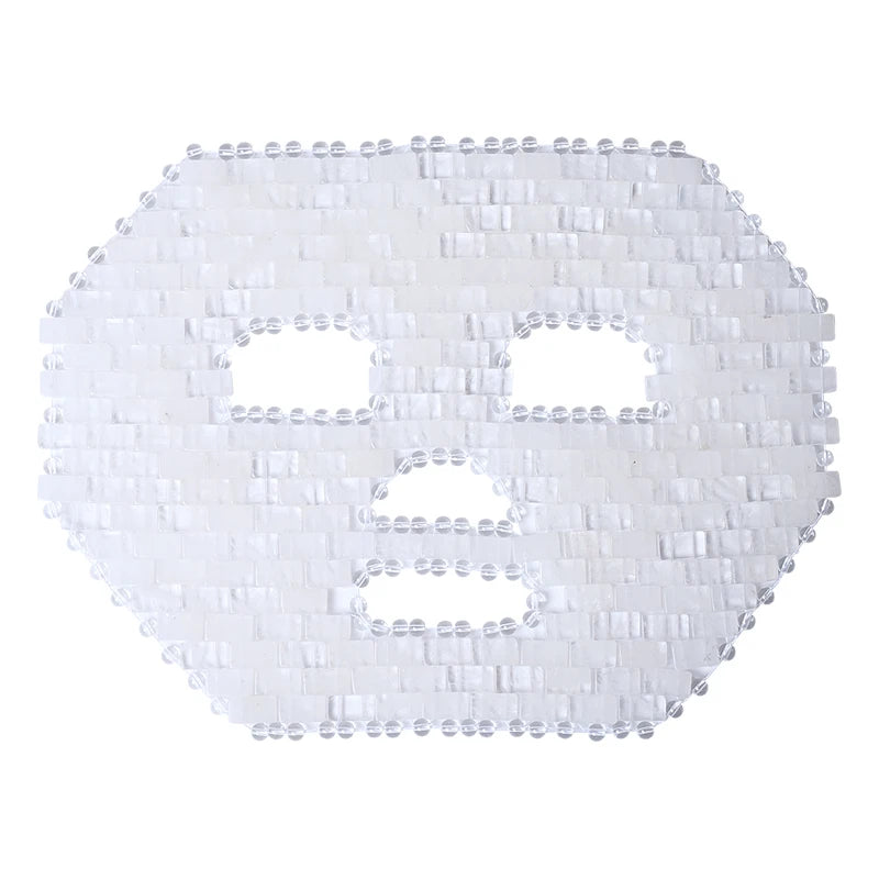1Pcs 265*200 mm Cool Compress Natural Rose Quartz Jade Full Face Mask Massager Stone Sleep Mask Face Massager