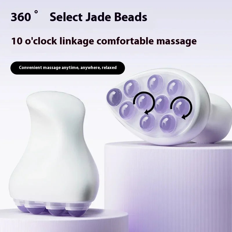 Jade Roller Face Roller Massager Ice Roller Guasha Facial 360 Degree Rotate Massage Eyes Cheeks Forehead Neck Lift and Firm