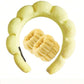 3 Piece Luxury Fiber Spa Headband and Wristband Set - Soft and Comfortable - Face Wash, Makeup Women's Hair Accessories Set