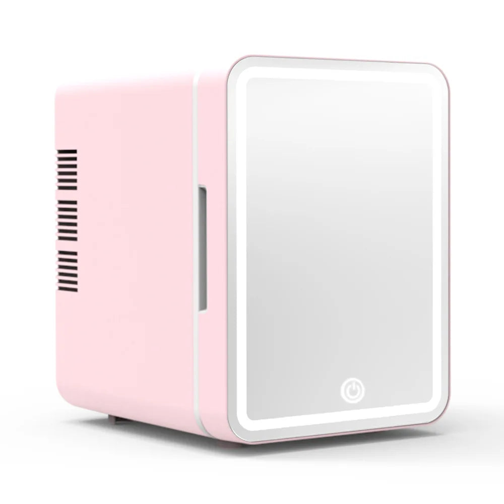 4L Makeup Mini Fridge for Bedroom Car Office & Dorm Cooler & Warmer Portable Small Refrigerator for Cosmetics, Skin Care