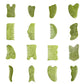Natural Green Xiuyu Gua Sha Board Jade Stone Massager For SPA Acupuncture Body Scraping Gouache Scraper Facial Beauty Tool