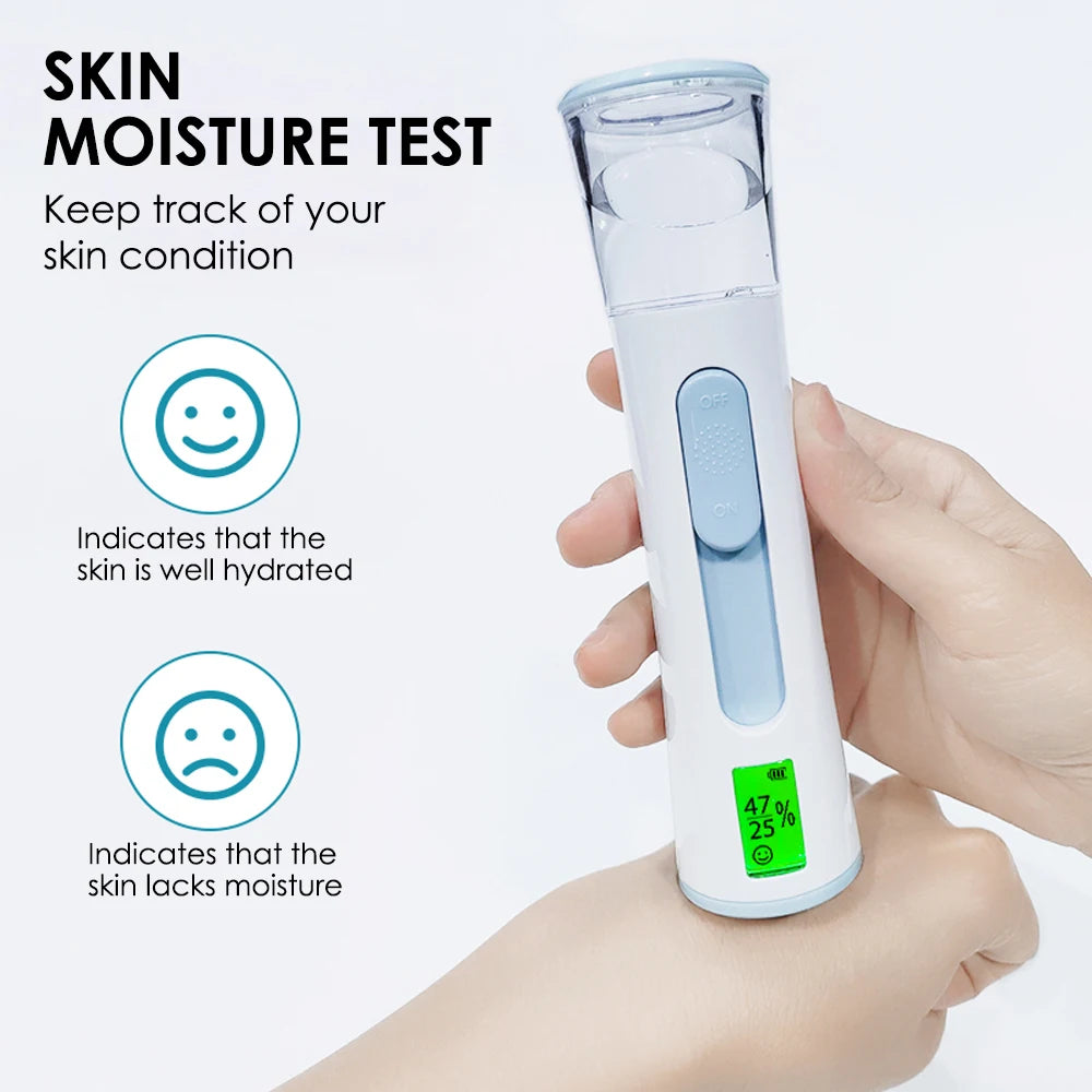 Nano Facial Steamer Mist Spray Eyelash Extensions Cleaning Pores Water SPA Moisturizing Hydrating Face Sprayer USB Rechargeable
