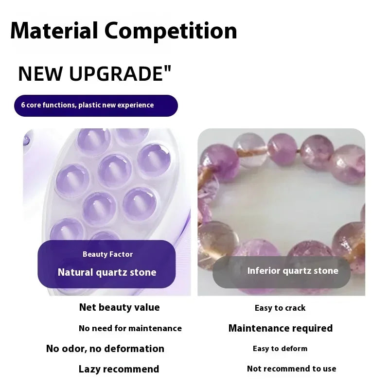 Jade Roller Face Roller Massager Ice Roller Guasha Facial 360 Degree Rotate Massage Eyes Cheeks Forehead Neck Lift and Firm