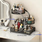 1pc Lightweight Varnished Metal Makeup Storage Rack - No - Installation, Ideal for Vanity Countertop, for Lipstick & Skincare